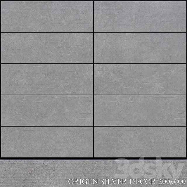 Peronda Origen Silver Decor 200x600 3D Model