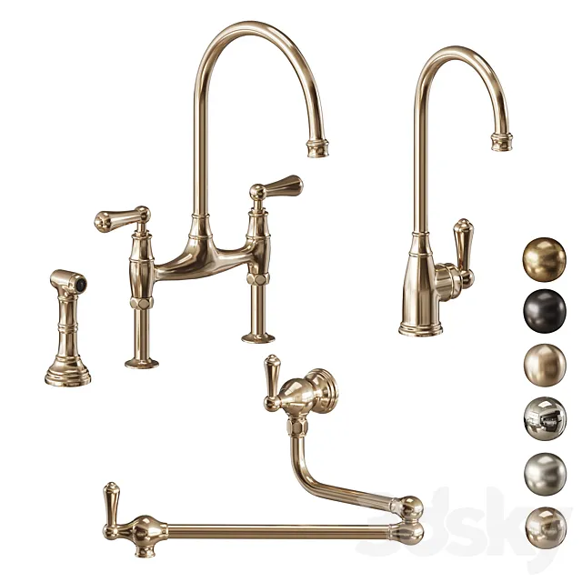 Perrin and Rowe Georgian Era Faucet 3D Model
