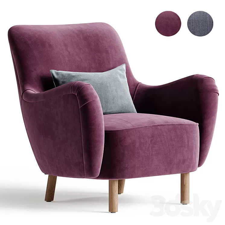 Perry Accent Chair 3D Model