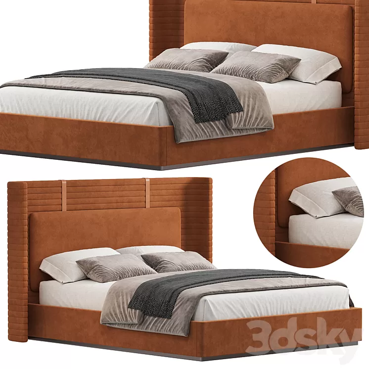 PERRY BED by Mezzocollection 3D Model Free