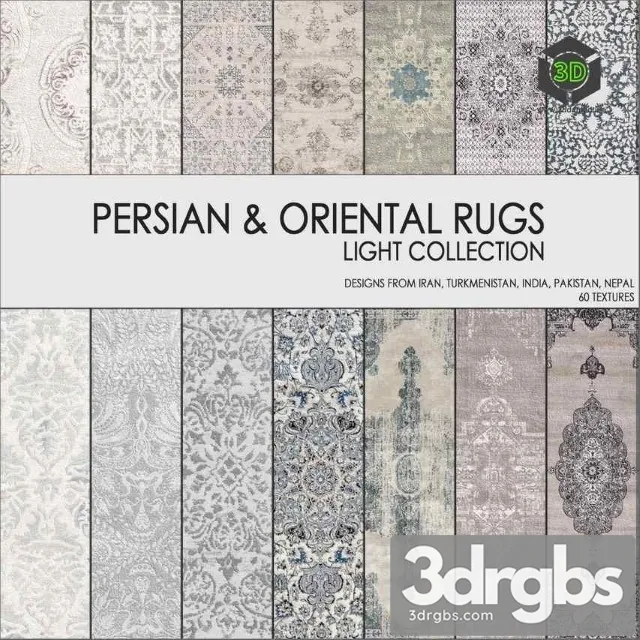 Persian Oriental Rugs Light Collection 286 3D Model Free