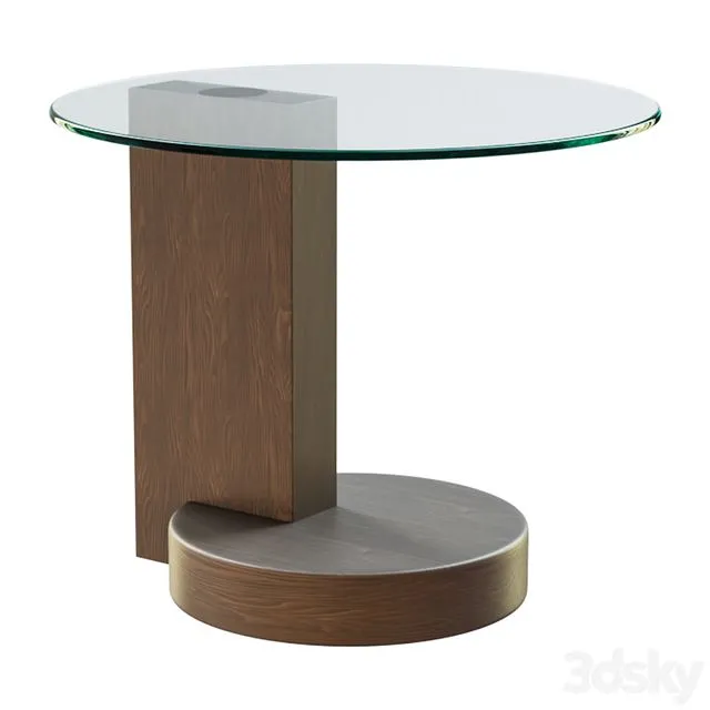 Personal table LE607-B (walnut) 3D Model