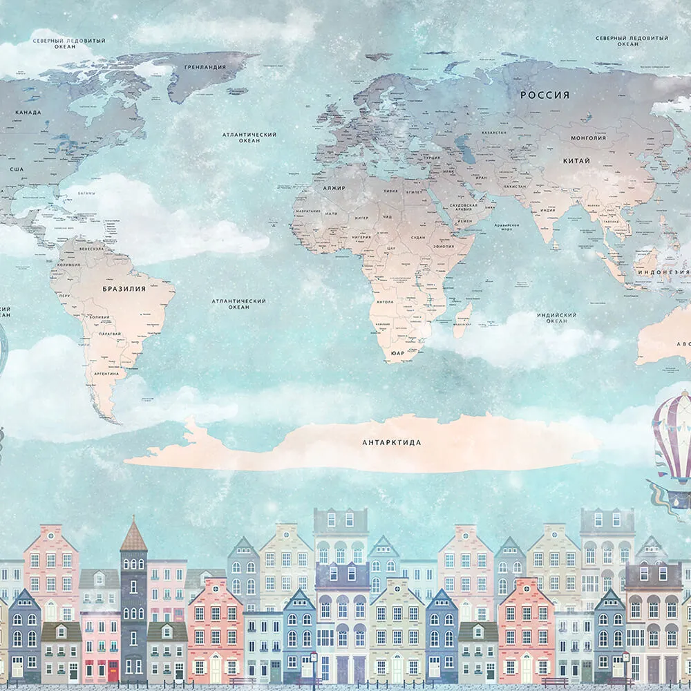 Perspektiva - Wallpaper City Map 3D Model