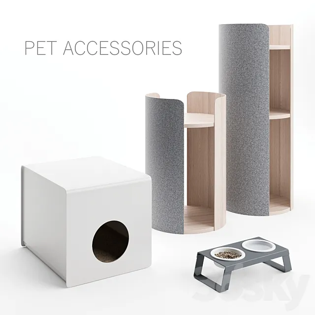 Pet Accessories 3D Model