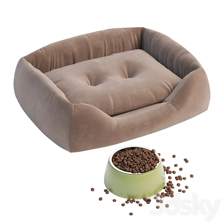 Pet bed 3D Model Free