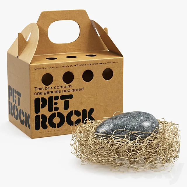 Pet rock 3D Model