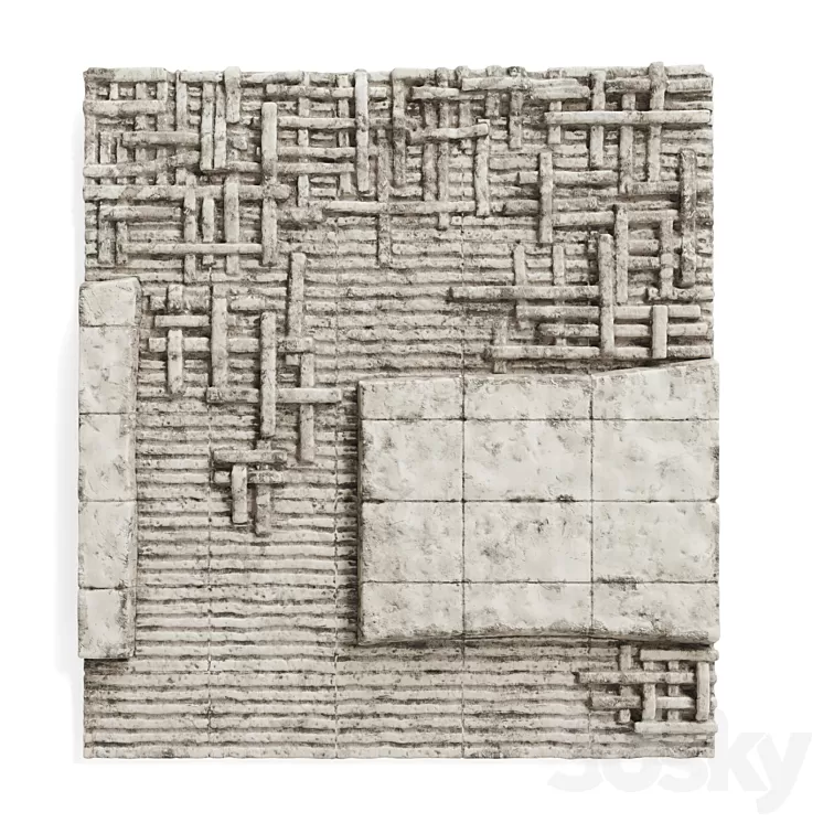Peter Lane wallmounte ceramic panel 3D Model