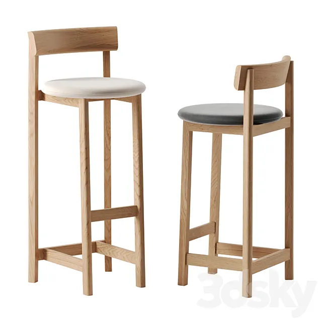 Petit barstool by De La Espada 3DModel