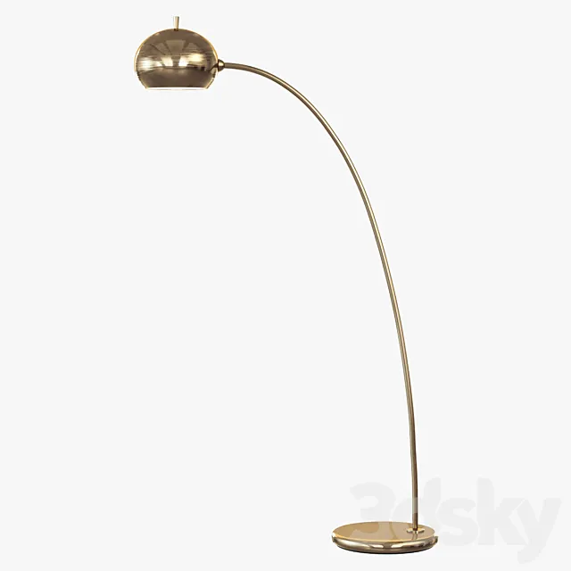 Petite Arc Metal Floor Lamp 3DModel