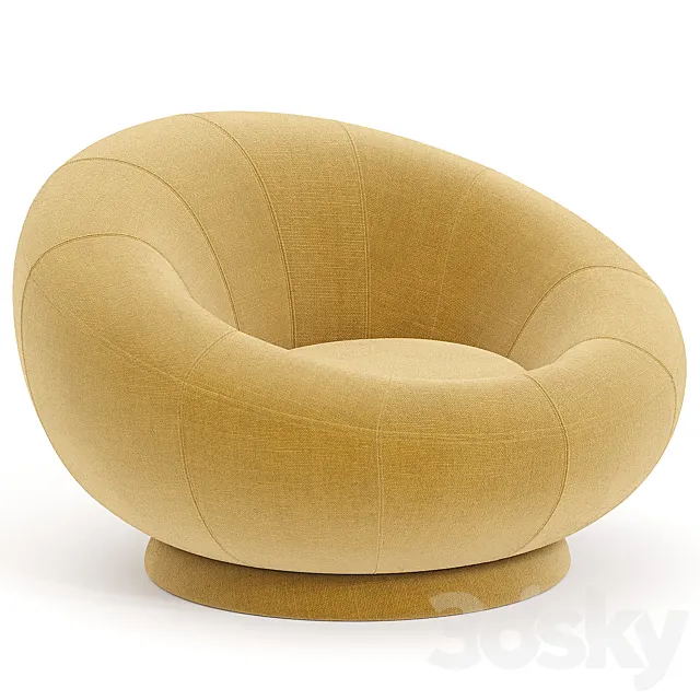 Petite Groovy Swivel Chair 3DModel