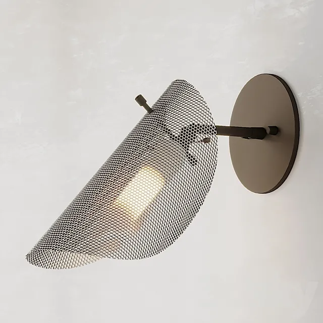 Petite Tulle White Wall Sconce by Blueprint Lighting 3DModel