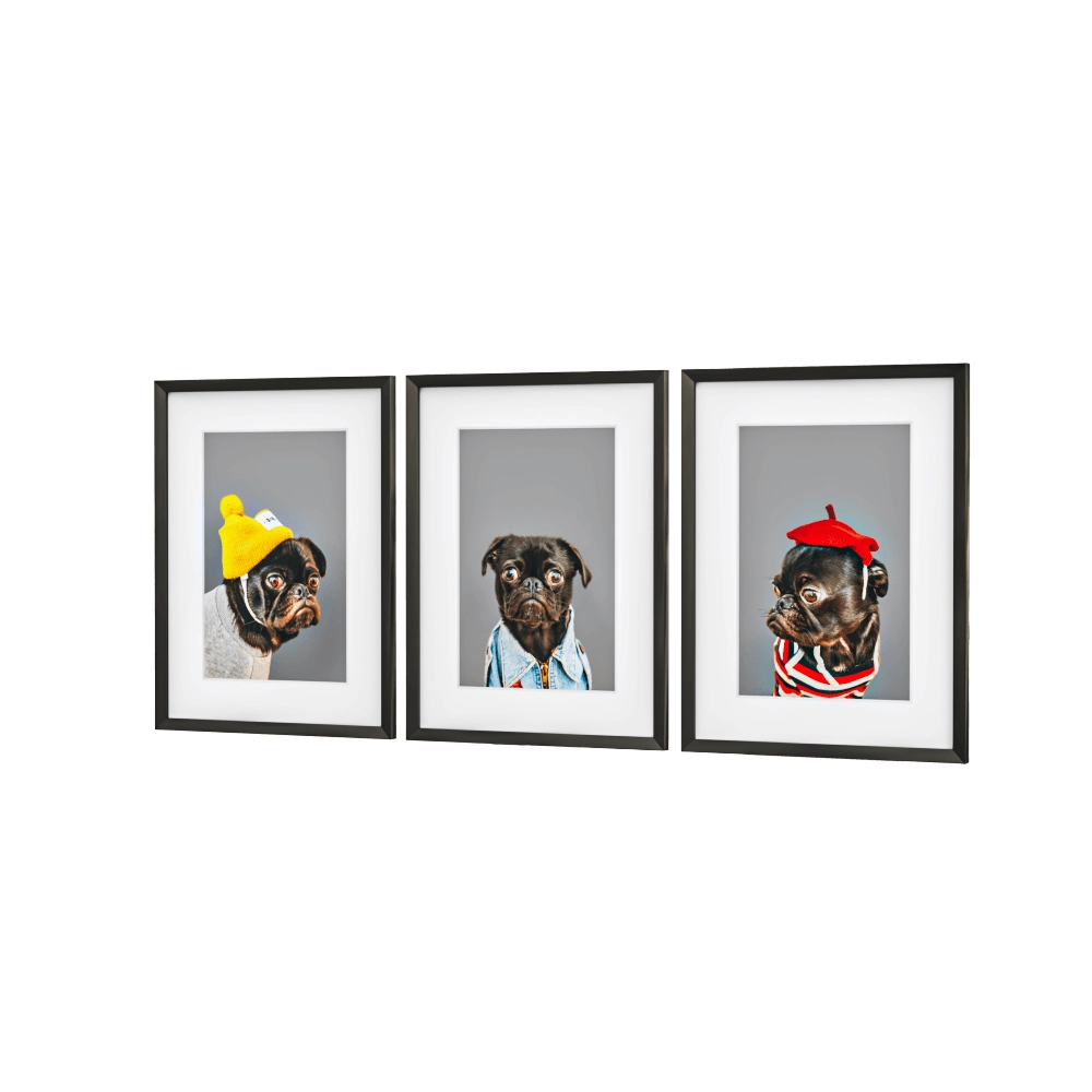 Petposter - Puppy dog print 1 3D Model