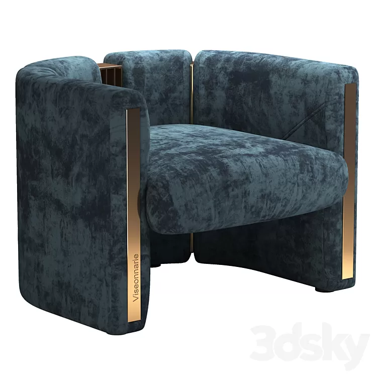 Petra Armchair Visionnaire 3D Model Free