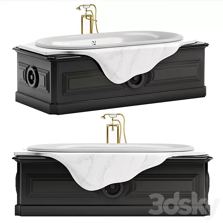 PETRA BATHTUB BY Maison Valentina 3D Model