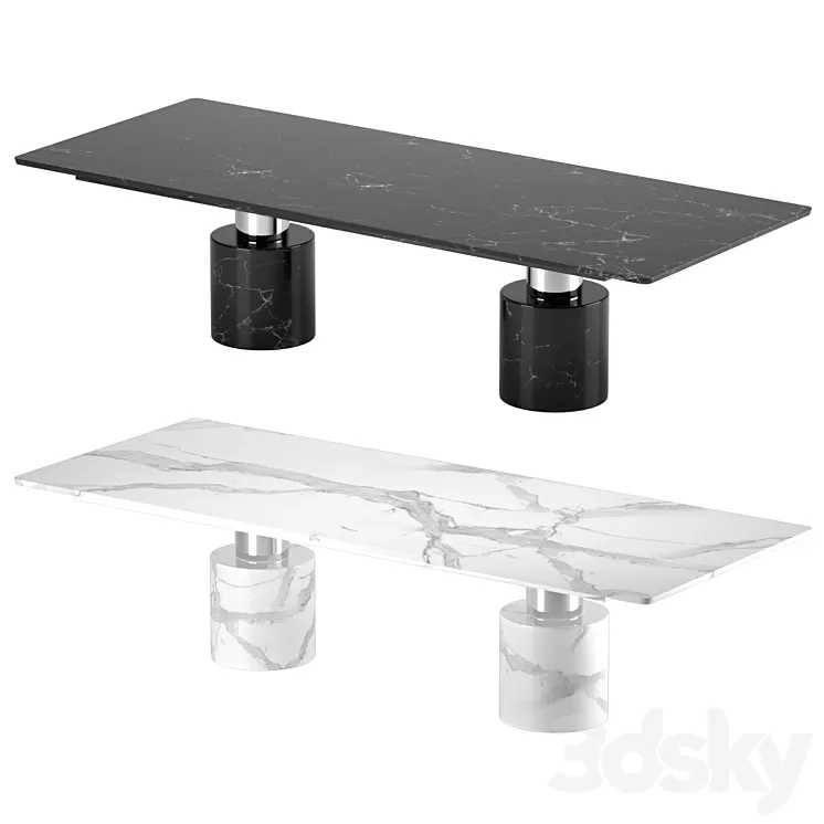 Petrey Dining Table 3D Model Free
