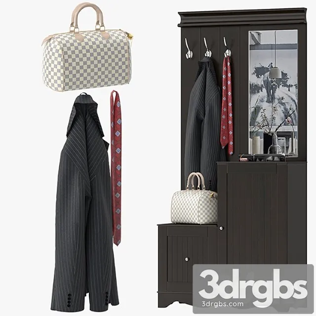 Pettisville hall tree 2 3D Model Free