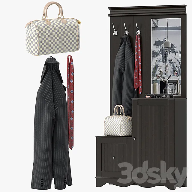 Pettisville hall tree 3DModel