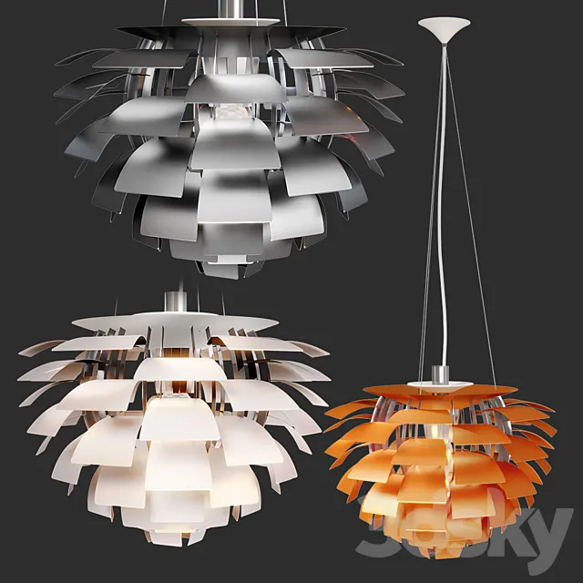 PH Artichoke Pendant 3D Model