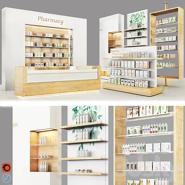 Pharmacy-Cosmetics 3D Model
