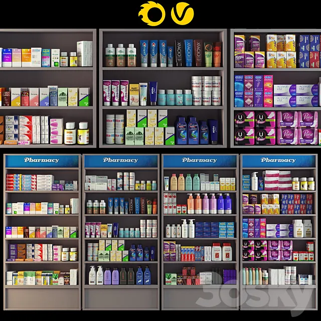 pharmacy showcase vol-01 3D Model