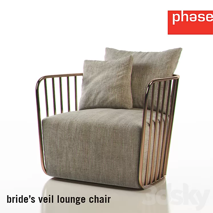 PHASE - BRIDE'S Veil Lounge Chair 3D Model