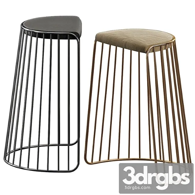 Phase Design Brides Veil Bar Stool 1 3D Model Free