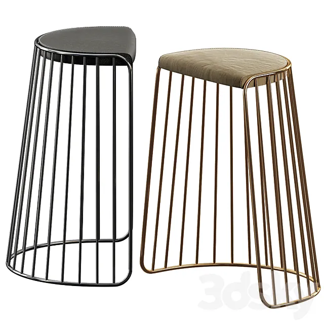 Phase Design Bride's Veil Bar Stool 3D Model