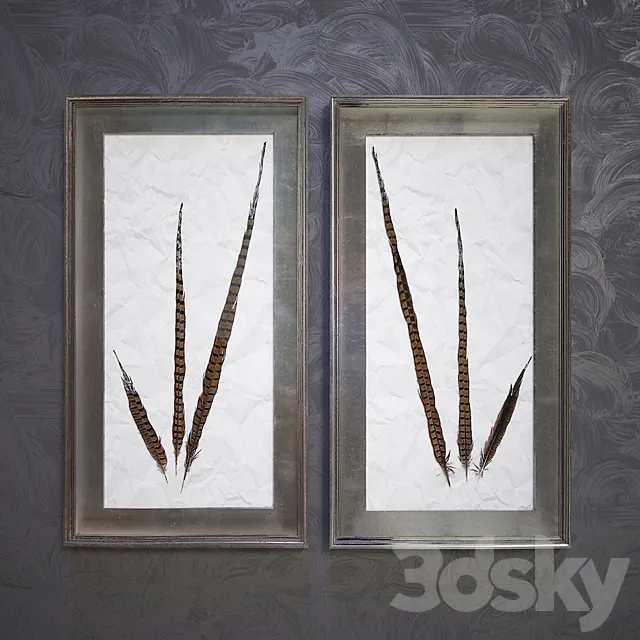 Pheasant Feathers 3D Model