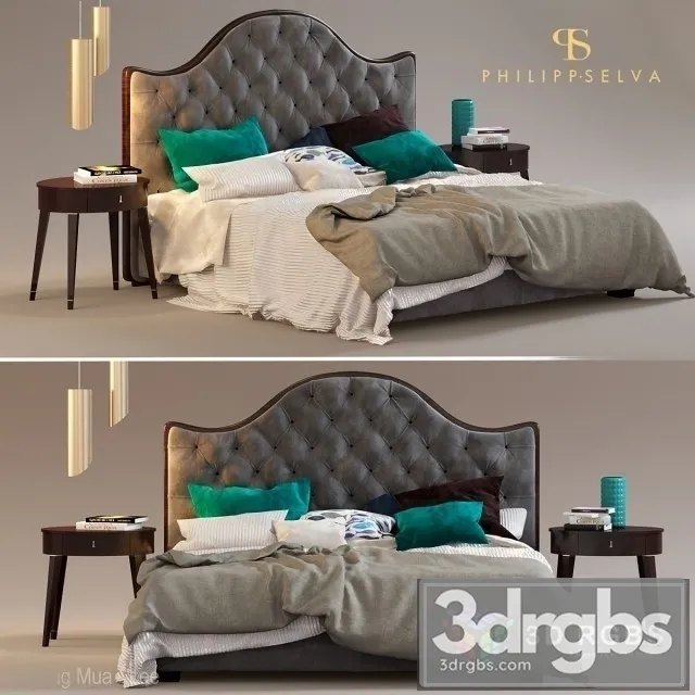 Philipp Selva Letto Onda Bed 3D Model Free