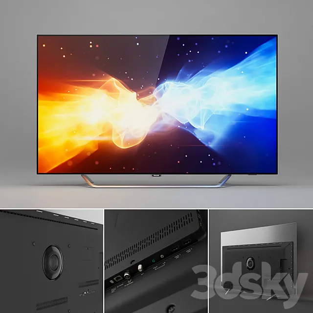 Philips 4K Oled tv 9000 series | 55POS9002 _ 12 with Ambilight backlight 3D Model