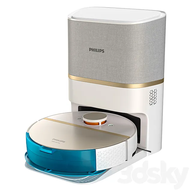 Philips HomeRun 7000 Series Robot Vacuum - XU7100 3D Model