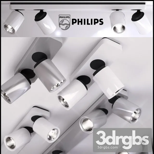 Philips Siliver Spot Light 3D Model Free