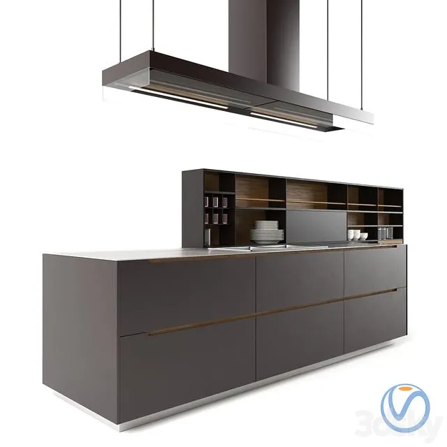 Phoenix Poliform kitchen 3D Model