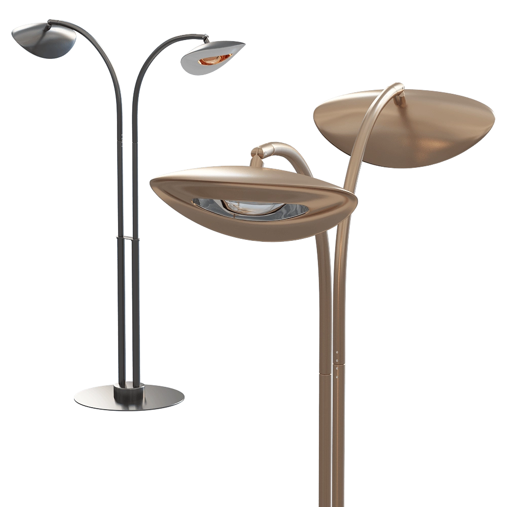 Phormalab - Floor double standing lamp with medium arc Hotdoor HCA22 3D Model
