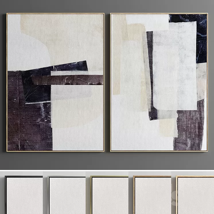 Photo frame 123 3D Model Free