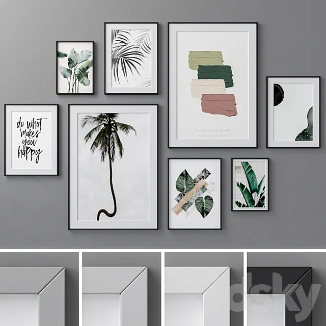 Photo Frames Set 101 3DModel