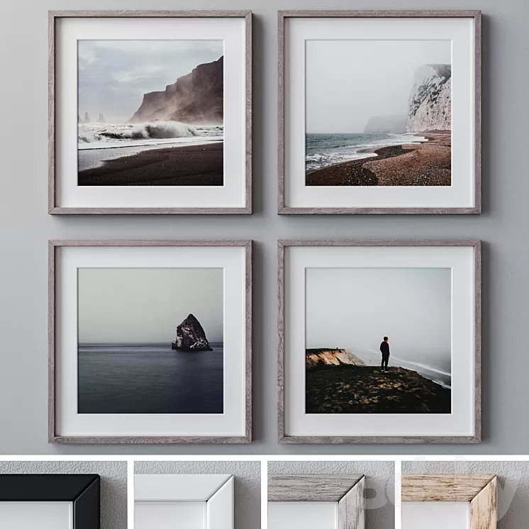 Photo Frames Set 1112 3D Model