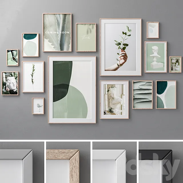 Photo Frames Set 594 3DModel