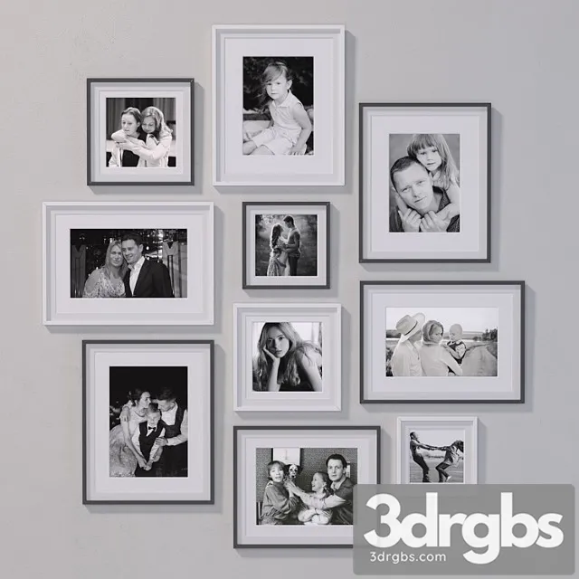 Photo wall 3D Model Free