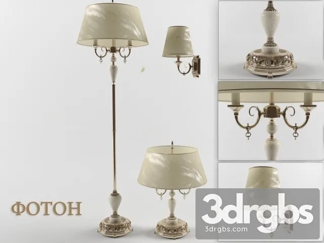 Photon Lamp Set 3D Model Download