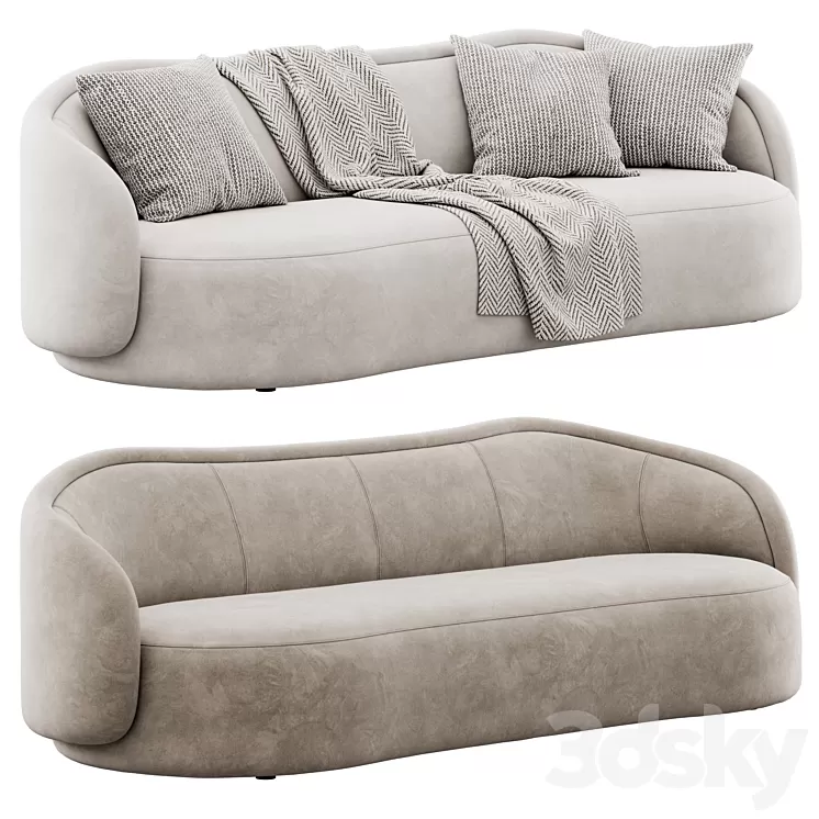 Pia sofa by Christophe Delcourt 3D Model Free
