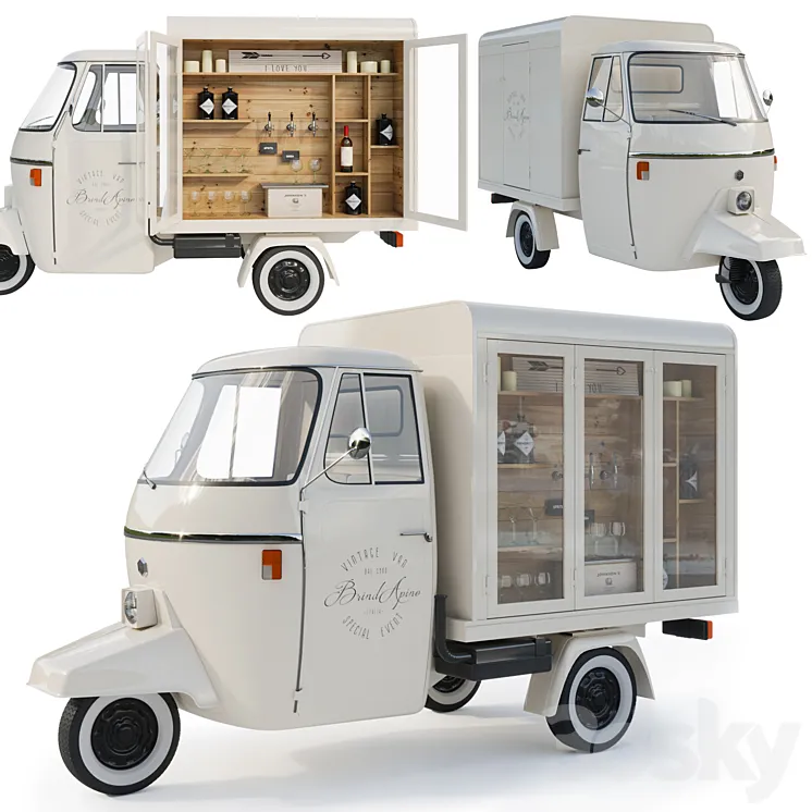 Piaggio P 501 3D Model Free