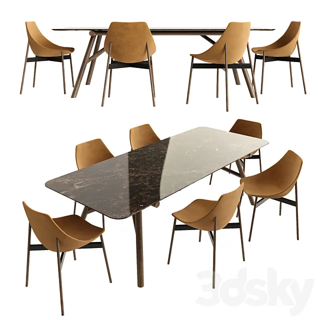 Pianca Maestro Table and Gamma Chair Free Download
