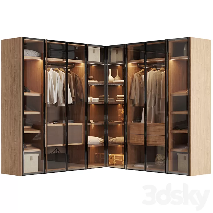 Pianca milano wardrobes 3D Model