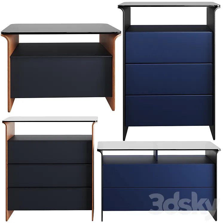 Pianca Nota Dresser 3D Model Free