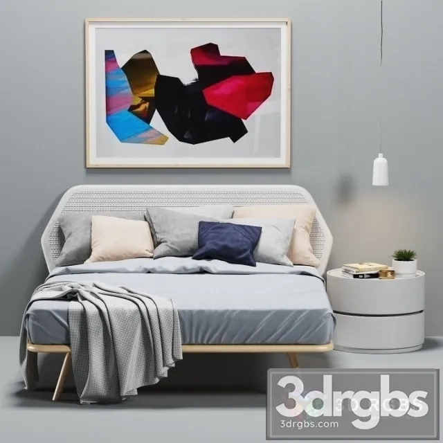 Pianca Trama Bed 3D Model Free