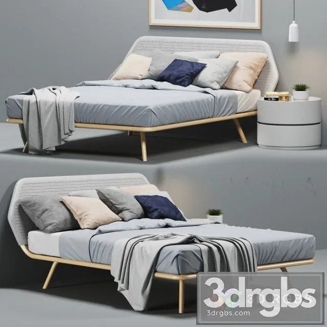 PiancaTrama Bed 3 3D Model Free