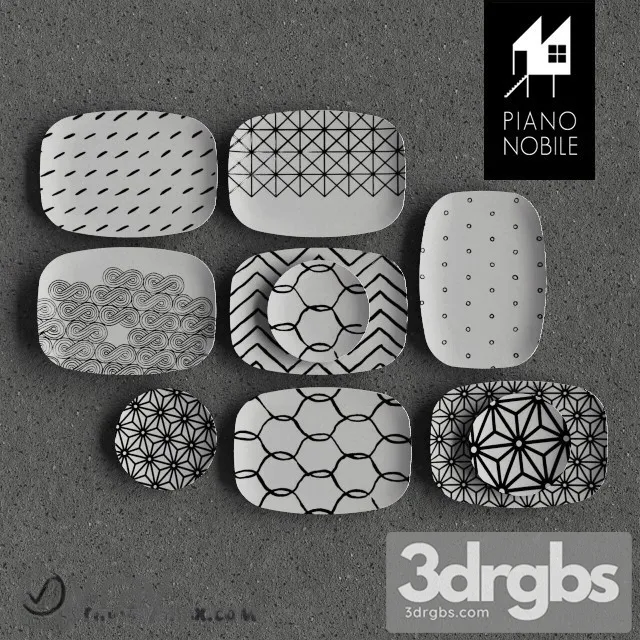 Piano Nobile Plate 3D Model Free