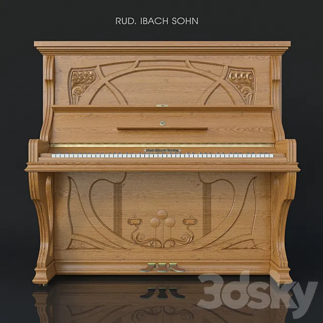 Piano Rud Ibach Sohn 3D Model