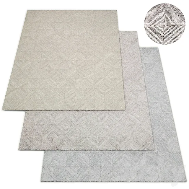 Piazza Rug Collection RH Modern 3D Model